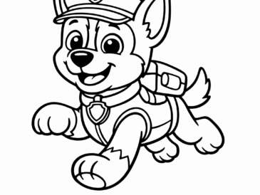 Kolorowanka Psi Patrol Chase