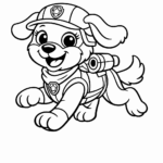 Kolorowanka Psi Patrol Rocky