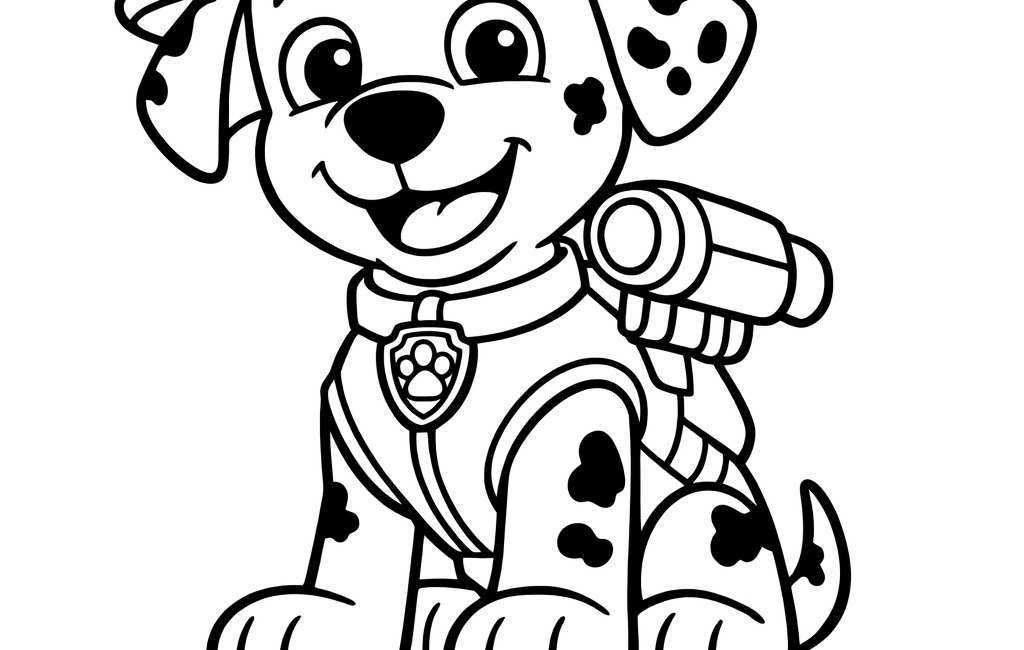 Kolorowanka Psi Patrol Marshall