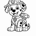 Kolorowanka Psi Patrol Kosmopieski