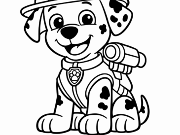 Kolorowanka Psi Patrol Marshall