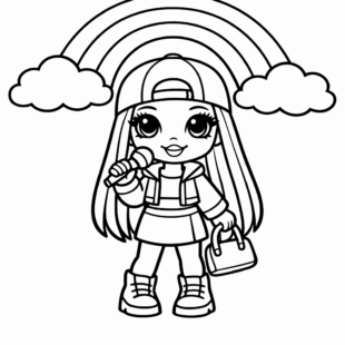 Kolorowanka Rainbow High Kolorowanki