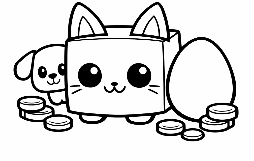 Kolorowanka Roblox Pet Simulator X