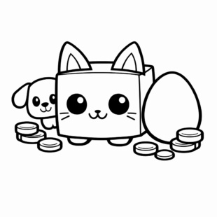 Kolorowanka Roblox Pet Simulator X