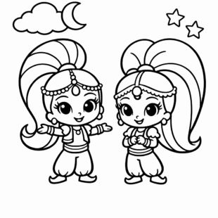 Kolorowanka Shimmer I Shine