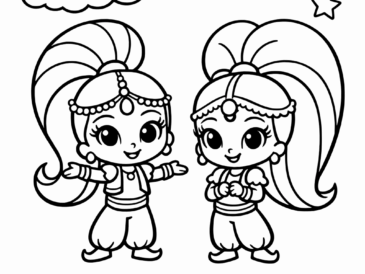 Kolorowanka Shimmer I Shine