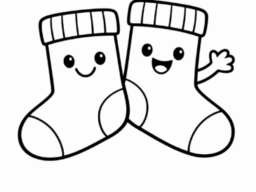 Kolorowanka Skarpety