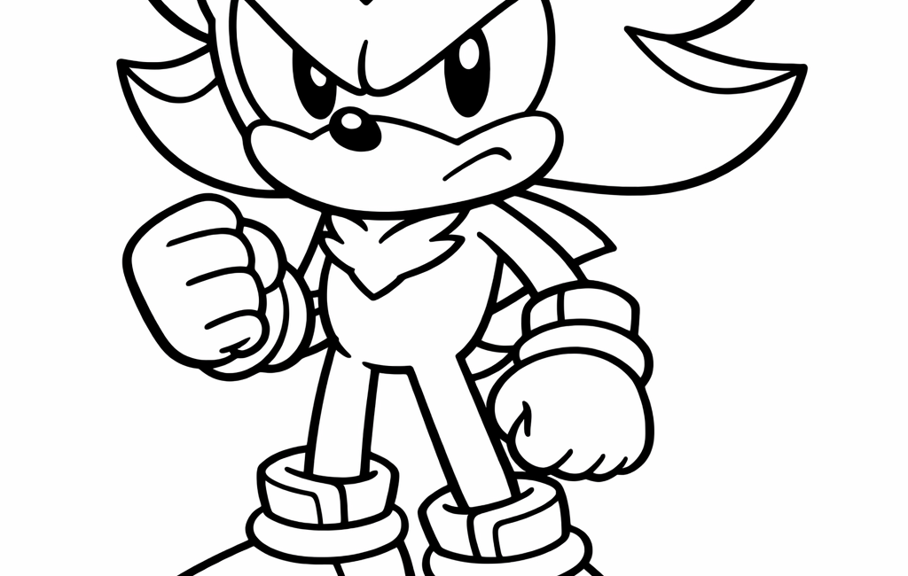 Kolorowanka Sonic Shadow