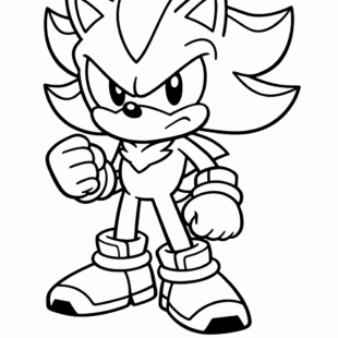 Kolorowanka Sonic Shadow