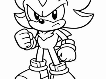 Kolorowanka Sonic Shadow