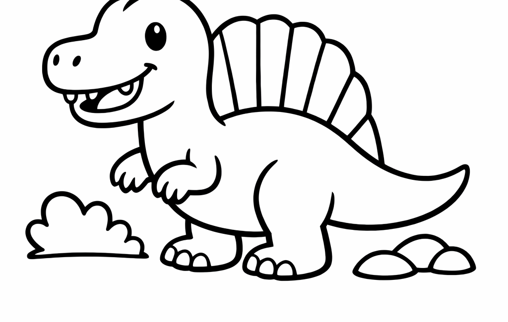 Kolorowanka Spinozaur