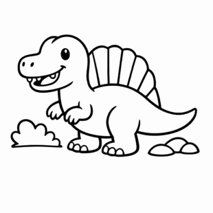 Kolorowanka Spinozaur