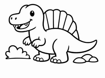 Kolorowanka Spinozaur