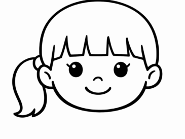 Kolorowanka Twarz Dziewczyny