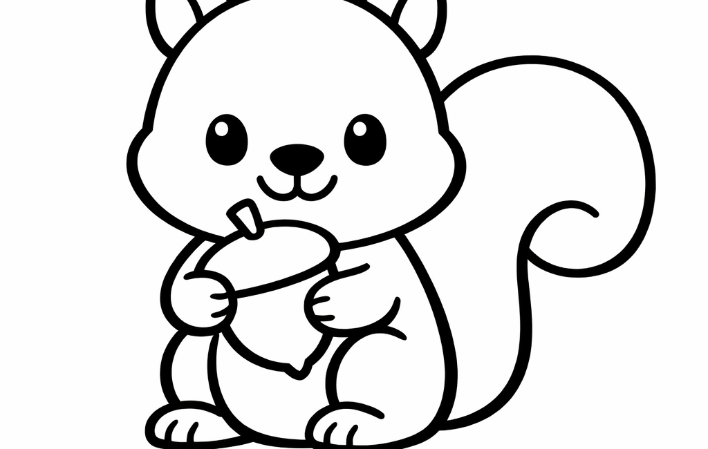 Kolorowanka Wiewiórka