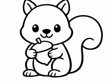 Kolorowanka Wiewiórka